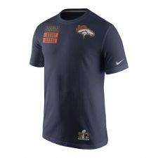 NFL Denver Broncos Nike Super Bowl 50 Champions 3-Time Champs T-Shirt - Navy