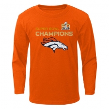 NFL Denver Broncos Preschool Super Bowl 50 Champions Stacker Long Sleeve T-Shirt - Orange