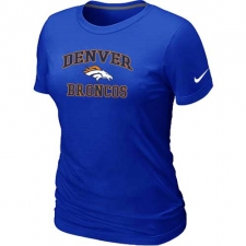 Nike Denver Broncos Women's Heart & Soul NFL T-Shirt - Blue