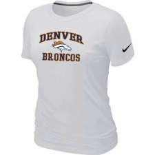 Nike Denver Broncos Women's Heart & Soul NFL T-Shirt - White