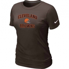 Nike Cleveland Browns Women's Heart & Soul NFL T-Shirt - Brown