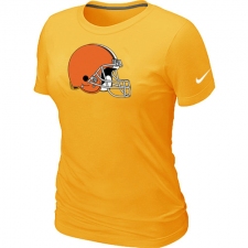 Nike Cleveland Browns Women's Legend Logo Dri-FIT NFL T-Shirt - Yellow