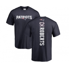 Football New England Patriots #52 Elandon Roberts Navy Blue Backer T-Shirt