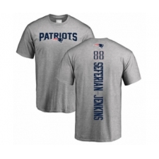 Football New England Patriots #88 Austin Seferian-Jenkins Ash Backer T-Shirt