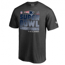 NFL Men's New England Patriots Pro Line by Fanatics Branded Charcoal Super Bowl LI Champions Trophy Collection Locker Room T-Shirt