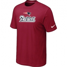 Nike New England Patriots Authentic Logo NFL T-Shirt - Red