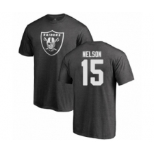 Football Oakland Raiders #15 J. Nelson Ash One Color T-Shirt