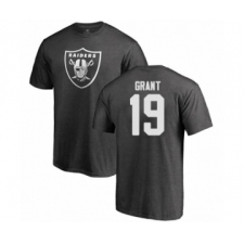 Football Oakland Raiders #19 Ryan Grant Ash One Color T-Shirt