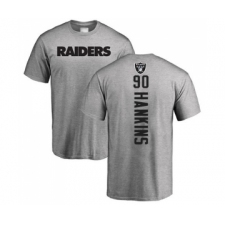 Football Oakland Raiders #90 Johnathan Hankins Ash Backer T-Shirt