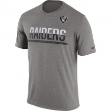 NFL Men's Oakland Raiders Nike Charcoal Team Practice Legend Performance T-Shirt