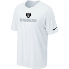Nike Oakland Raiders Authentic Logo NFL T-Shirt - White