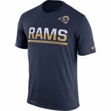 NFL Men's Los Angeles Rams Nike Navy Team Practice Legend Performance T-Shirt