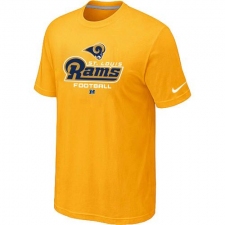 Nike Los Angeles Rams Critical Victory NFL T-Shirt - Yellow