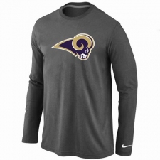 Nike Los Angeles Rams Team Logo Long Sleeve NFL T-Shirt - Dark Grey