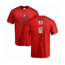 Football Tampa Bay Buccaneers #93 Ndamukong Suh Red Backer T-Shirt