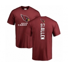 Football Arizona Cardinals #97 Zach Allen Maroon Backer T-Shirt
