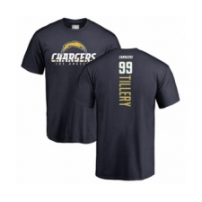 Football Los Angeles Chargers #99 Jerry Tillery Navy Blue Backer T-Shirt