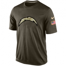 NFL Los Angeles Chargers Nike Olive Salute To Service KO Performance Dri-FIT T-Shirt
