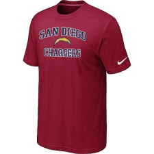 Nike Los Angeles Chargers Heart & Soul NFL T-Shirt - Red
