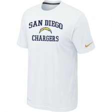 Nike Los Angeles Chargers Heart & Soul NFL T-Shirt - White