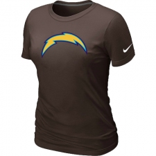Nike Los Angeles Chargers Women's Legend Logo Dri-FIT NFL T-Shirt - Brown