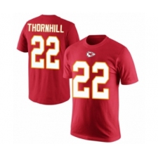 Football Men's Kansas City Chiefs #22 Juan Thornhill Red Rush Pride Name & Number T-Shirt