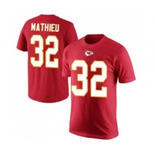 Football Men's Kansas City Chiefs #32 Tyrann Mathieu Red Rush Pride Name & Number T-Shir