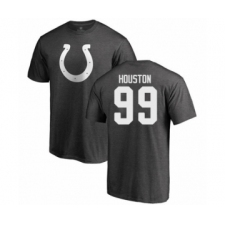 Football Indianapolis Colts #99 Justin Houston Ash One Color T-Shirt