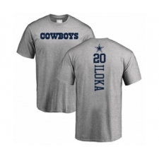 Football Dallas Cowboys #20 George Iloka Ash Backer T-Shirt