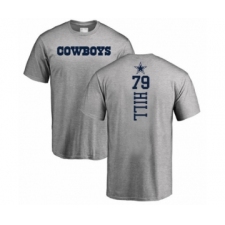 Football Dallas Cowboys #79 Trysten Hill Ash Backer T-Shirt