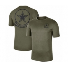 Football Men's Dallas Cowboys Olive 2019 Salute to Service Sideline Seal Legend Performance T-Shirt