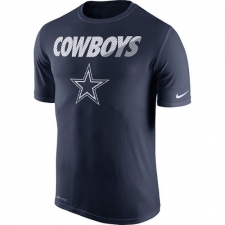 NFL Men's Dallas Cowboys Nike Navy Blue Legend Staff Practice Performance T-Shirt