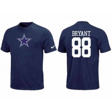 Nike Dallas Cowboys #88 Dez Bryant Name & Number NFL T-Shirt - Navy Blue
