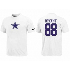 Nike Dallas Cowboys #88 Dez Bryant Name & Number NFL T-Shirt - White
