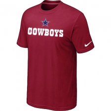 Nike Dallas Cowboys Sideline Legend Authentic Logo NFL T-Shirt - Red