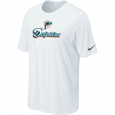 Nike Miami Dolphins Authentic Logo NFL T-Shirt - White