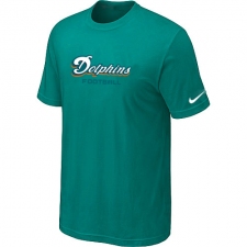 Nike Miami Dolphins Sideline Legend Authentic Font Dri-FIT NFL T-Shirt - Green