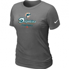 Nike Miami Dolphins Women's Critical Victory NFL T-Shirt - Dark Grey