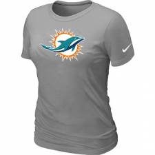 Nike Miami Dolphins Women's Legend Logo Dri-FIT NFL T-Shirt - Grey