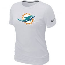 Nike Miami Dolphins Women's Legend Logo Dri-FIT NFL T-Shirt - White