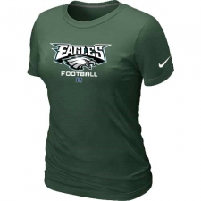 Nike Philadelphia Eagles Women's Critical Victory NFL T-Shirt - Dark Green