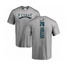 Philadelphia Eagles #76 Shareef Miller Ash Backer T-Shirt
