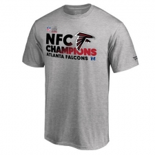 NFL Men's Atlanta Falcons Pro Line by Fanatics Branded Heathered Gray Big & Tall 2016 NFC Conference Champions Trophy Collection Locker Room T-Shirt