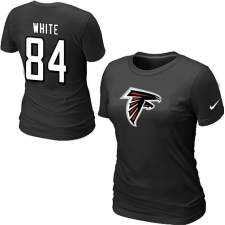 Nike Atlanta Falcons #84 Roddy White Name & Number Women's NFL T-Shirt - Black