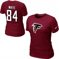 Nike Atlanta Falcons #84 Roddy White Name & Number Women's NFL T-Shirt - Red
