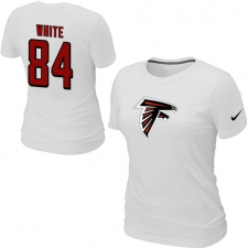 Nike Atlanta Falcons #84 Roddy White Name & Number Women's NFL T-Shirt - White