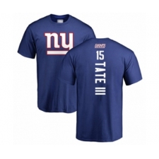 Football New York Giants #15 Golden Tate III Royal Blue Backer T-Shirt