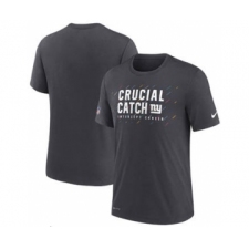 Men's New York Giants Charcoal 2021 Crucial Catch Performance T-Shirt