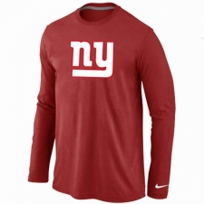 Nike New York Giants Team Logo Long Sleeve NFL T-Shirt - Red