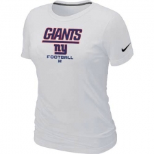 Nike New York Giants Women's Critical Victory NFL T-Shirt - White